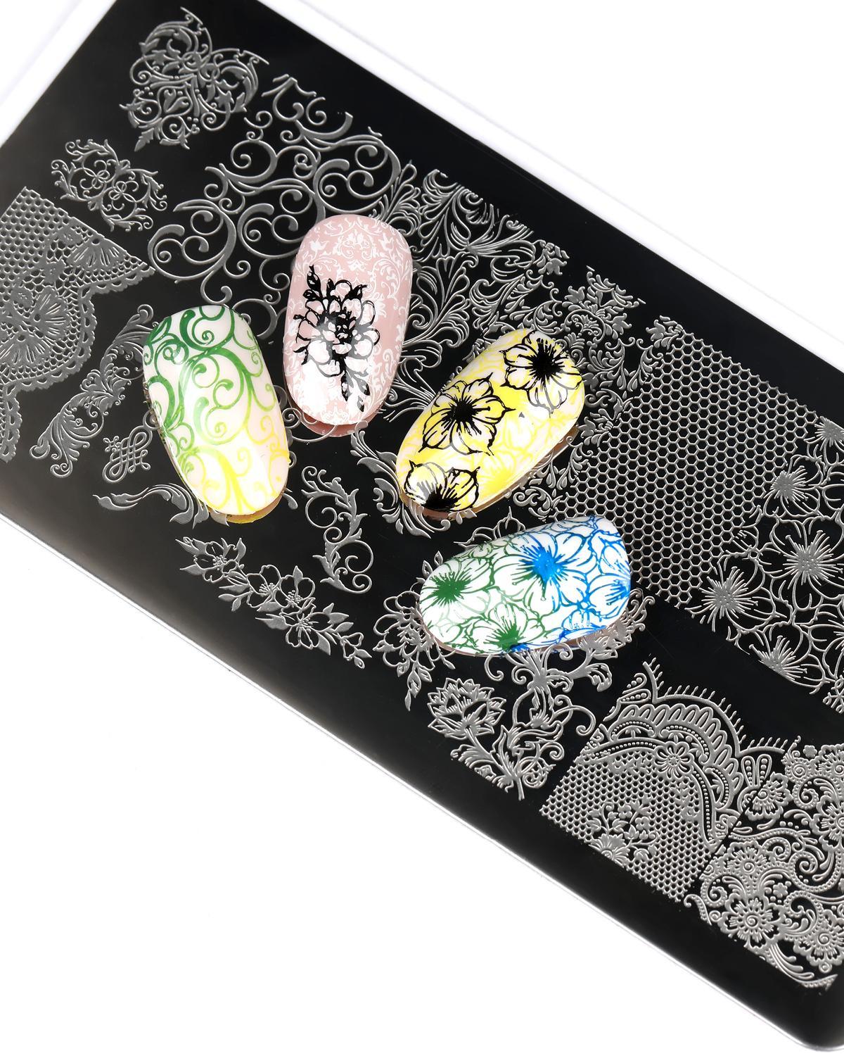E.MiLac Stamping Plate #04 Lace