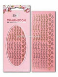 Charmicon 3D Silicone Stickers #01 Swirl Gold & Silver