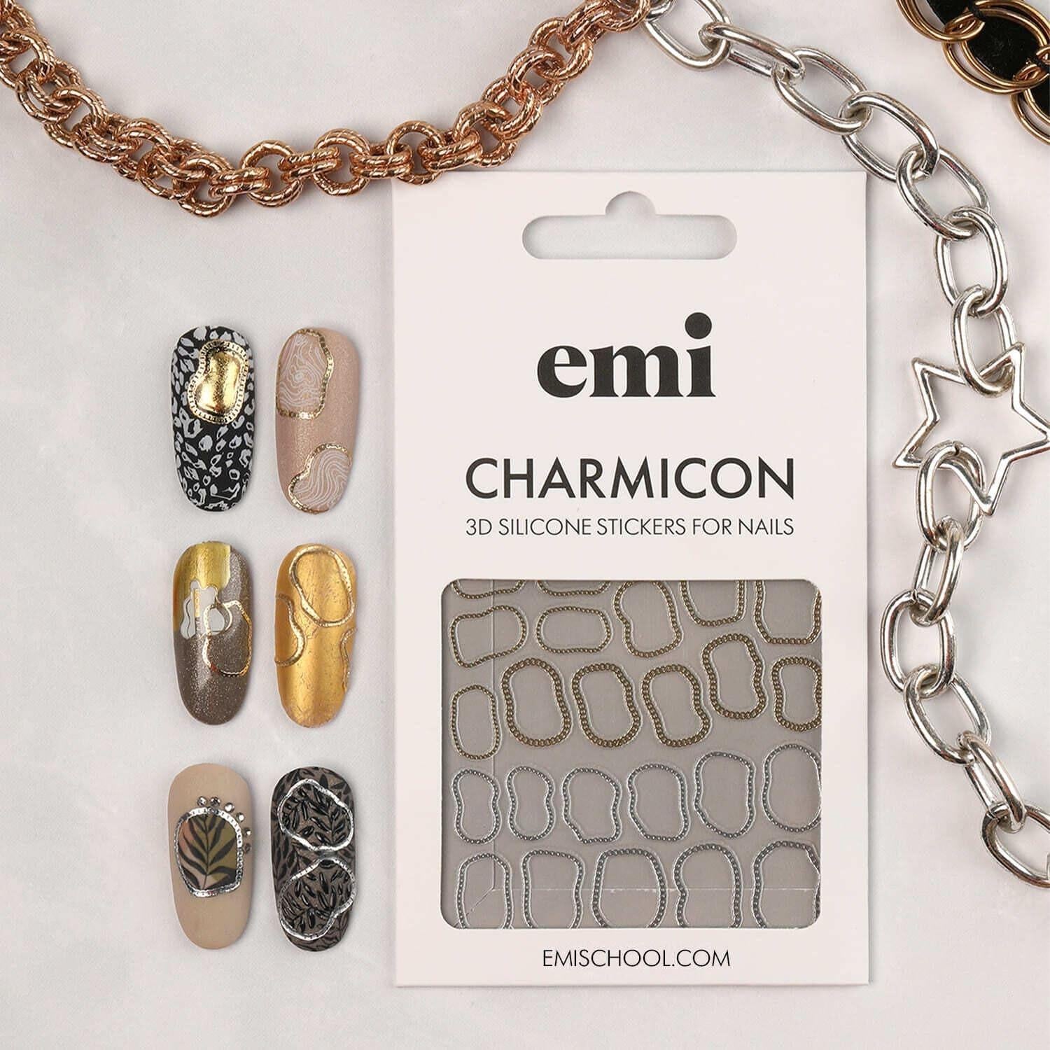 Charmicon 3D Silicone Stickers #241 Abstract Chains