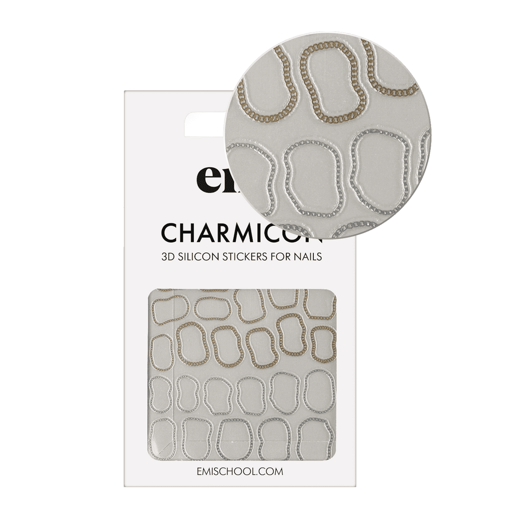 Charmicon 3D Silicone Stickers #241 Abstract Chains