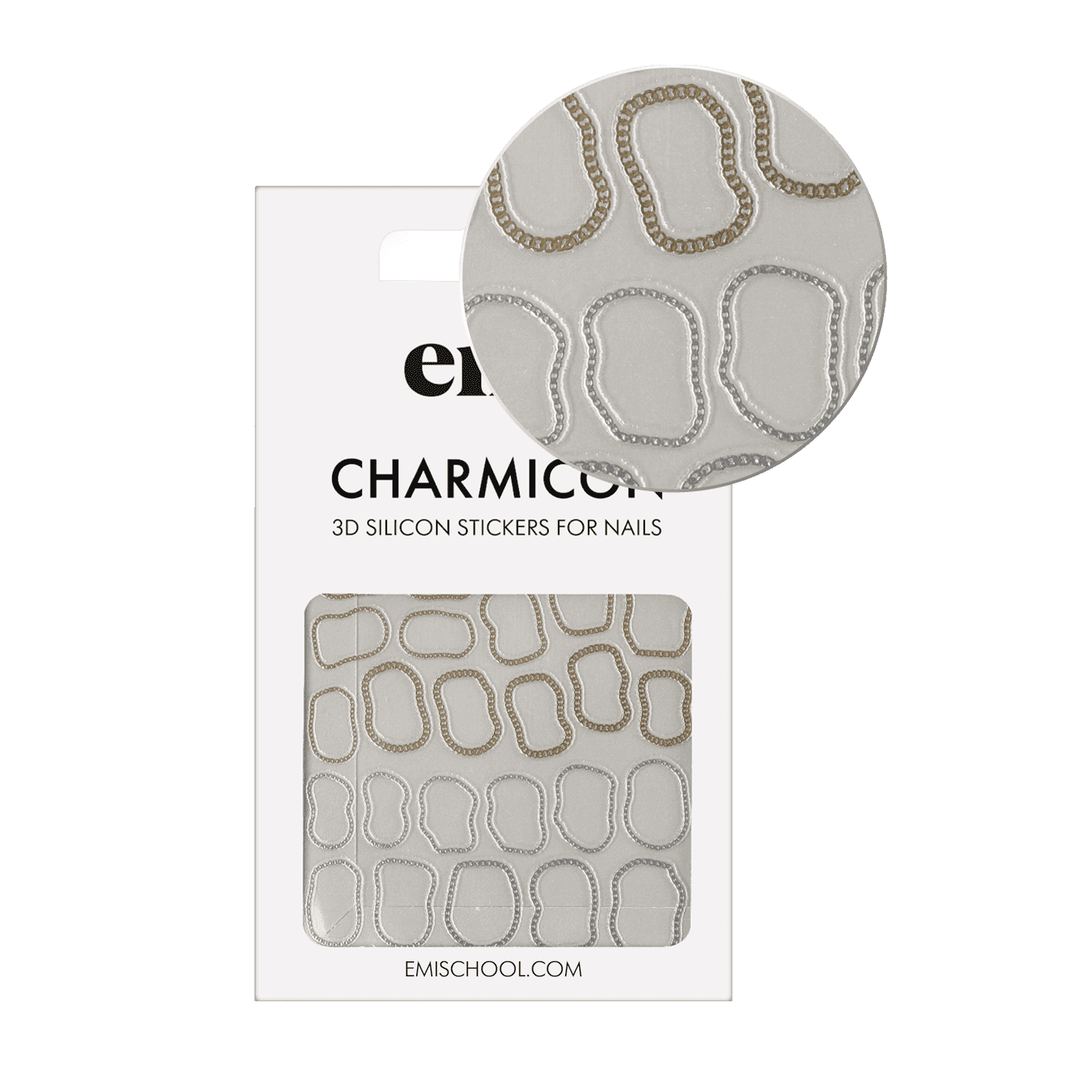 Charmicon 3D Silicone Stickers #241 Abstract Chains