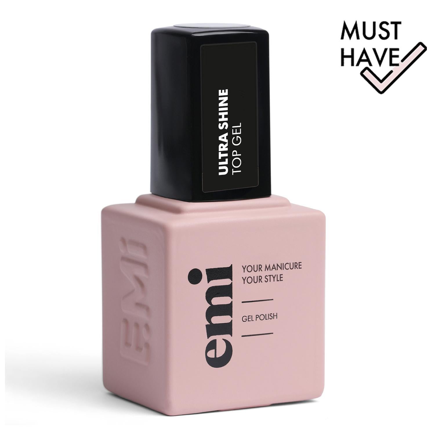 E.MiLac Top Gel Ultra Shine, 15ml