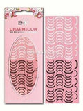 Charmicon 3D Silicone Stickers #012 Lunula Black & White