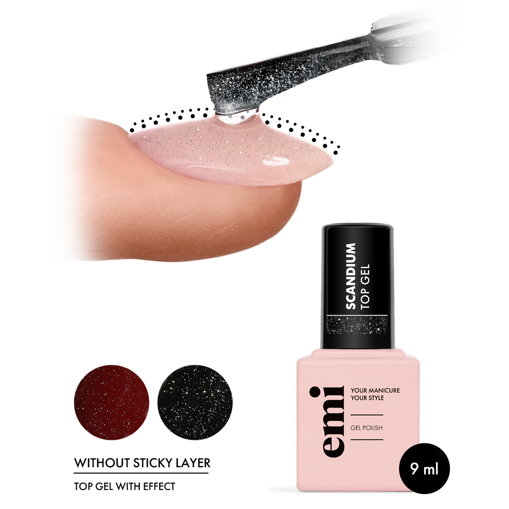 E.MiLac Top Gel Scandium, 9ml