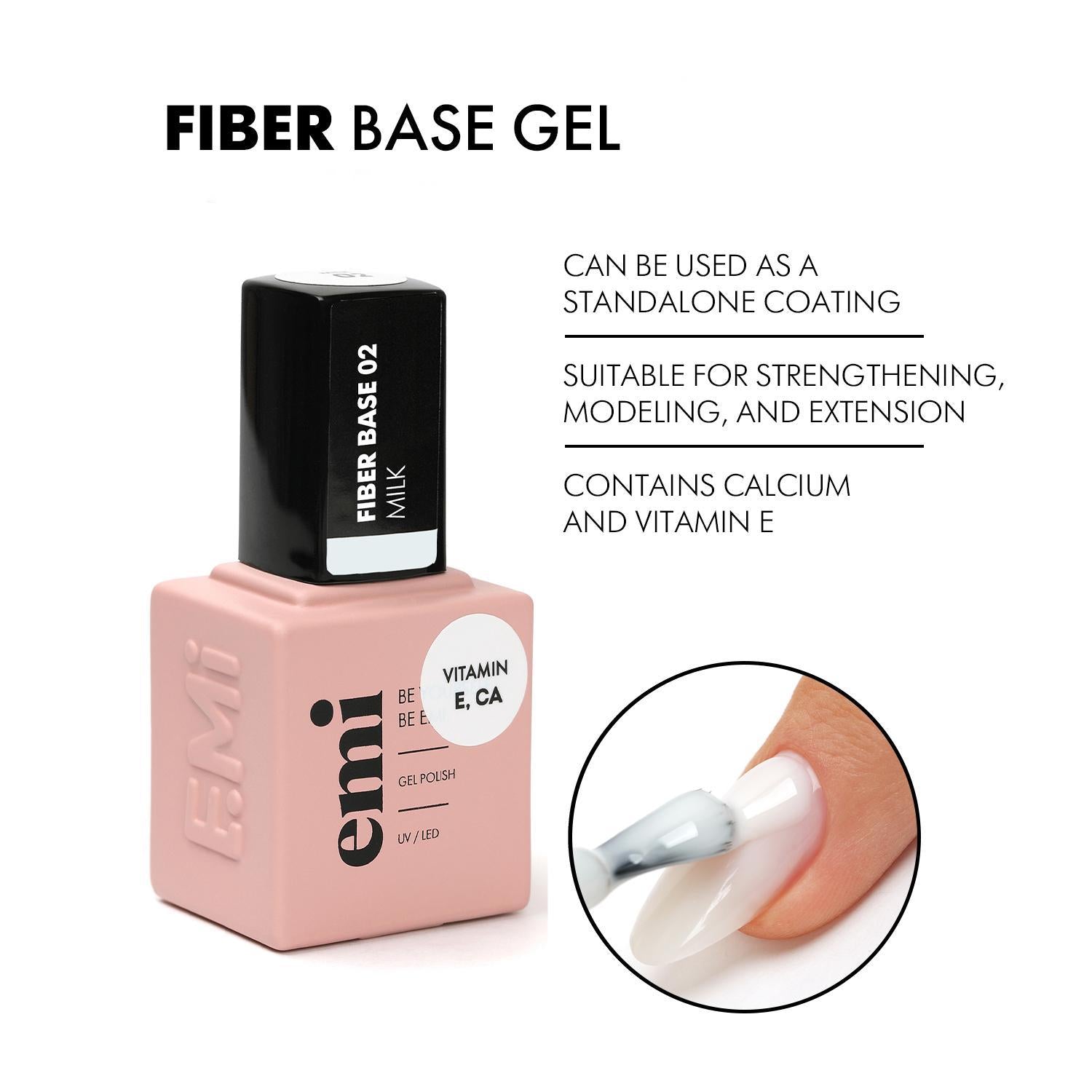 E.MiLac Fiber Base Gel #02 Milk