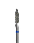 Nail drill bit DARK Sharp Flame 2.3x8 mm (Blue)