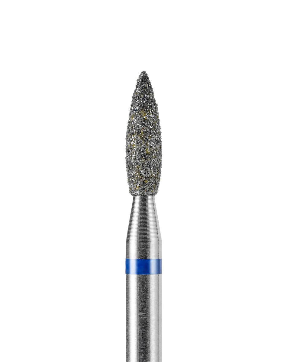 Nail drill bit DARK Sharp Flame 2.3x8 mm (Blue)
