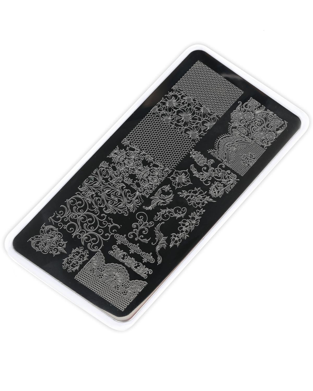 E.MiLac Stamping Plate #04 Lace