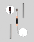 DARK Double-sided brush (liner 10 mm rounded gel 12 mm) (updated design)