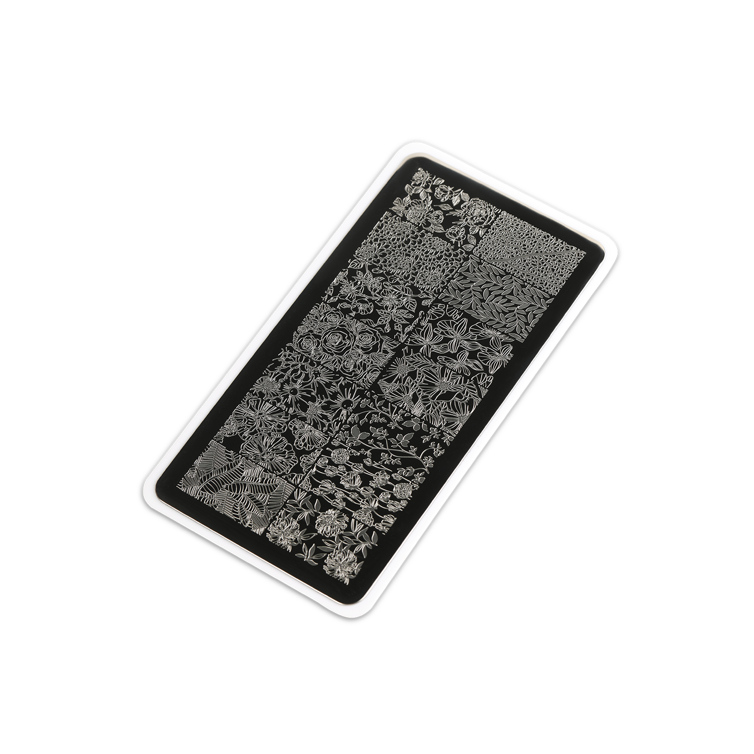 E.MiLac Stamping Plate #12 Flower Garden