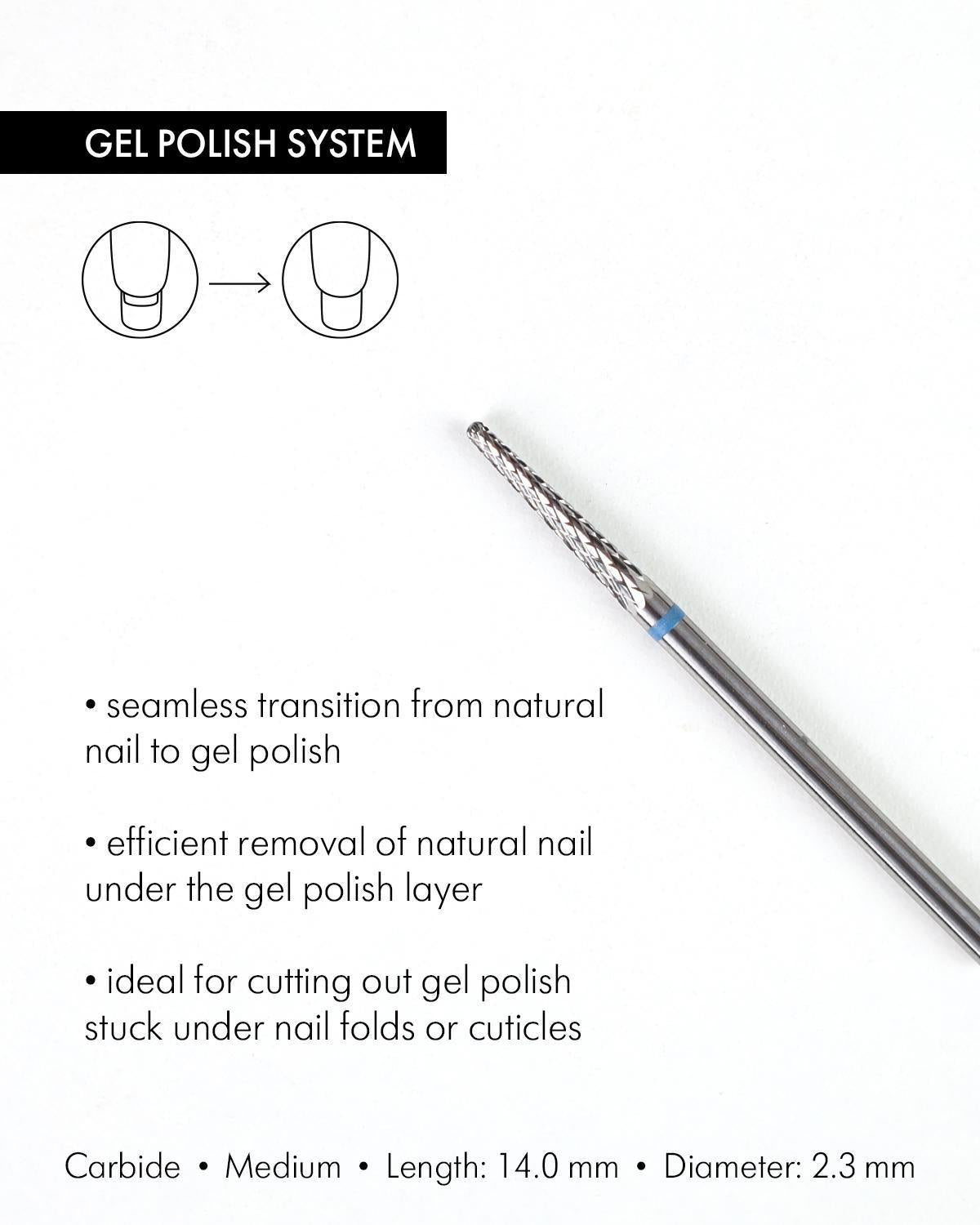 Rotary File - Cone Shaped, Carbide, 2.3mm, Medium Abrasiveness