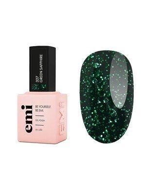 E.MiLac #327 Green Sapphire, 9 ml