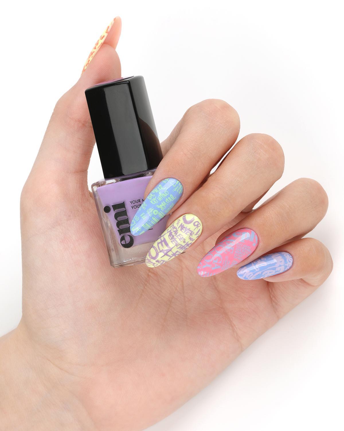 E.MiLac Stamping Polish #11 Violet, 9ml