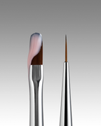 DARK Double-sided brush (liner 10 mm rounded gel 12 mm) (updated design)