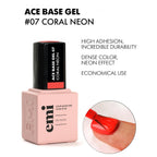 E.MiLac Ace Base Gel #07 Coral Neon
