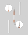 DARK Double-ended brush (liner 13 mm dotting tool 1.2 mm) (updated design)