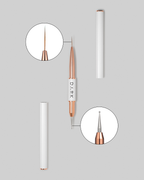 DARK Double-ended brush (liner 13 mm dotting tool 1.2 mm) (updated design)