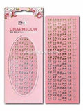Charmicon 3D Silicone Stickers Bows Gold & Silver