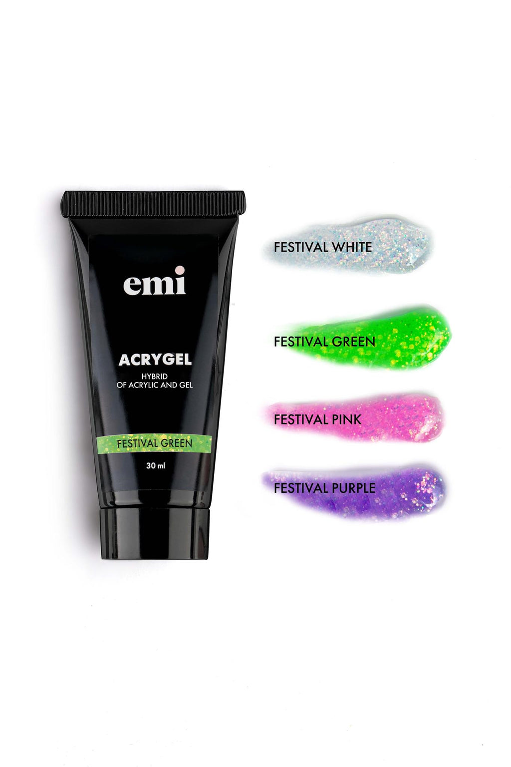 E.MiLac Acrygel Festival Green - 30ml