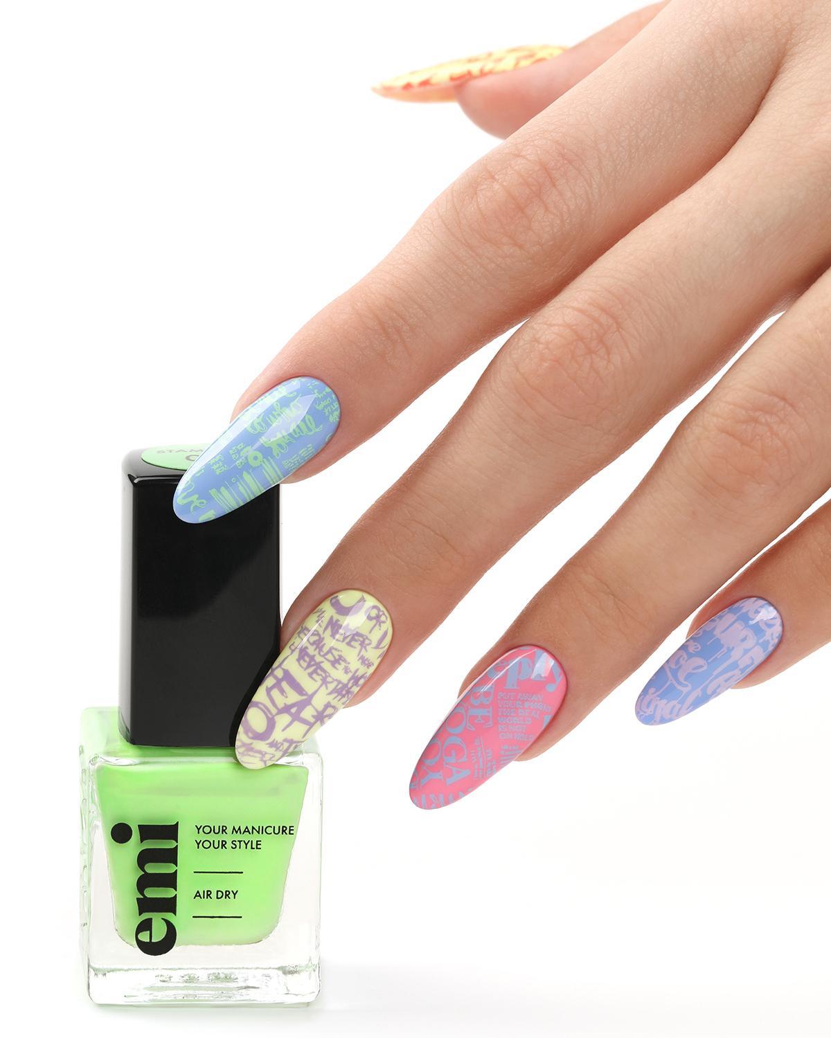 E.MiLac Stamping Polish #09 Light Green