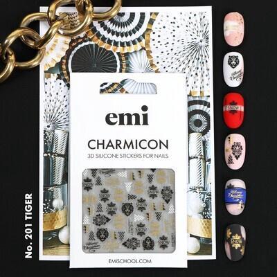 Charmicon 3D Silicone Stickers #201 Tiger