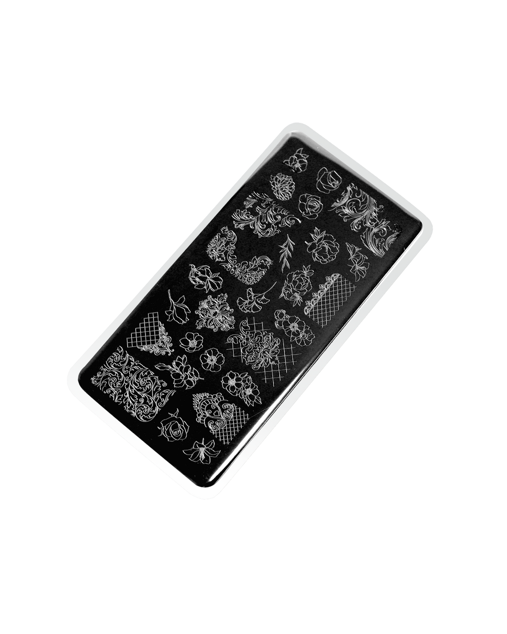E.MiLac Stamping Plate #09 Flowers & Patterns