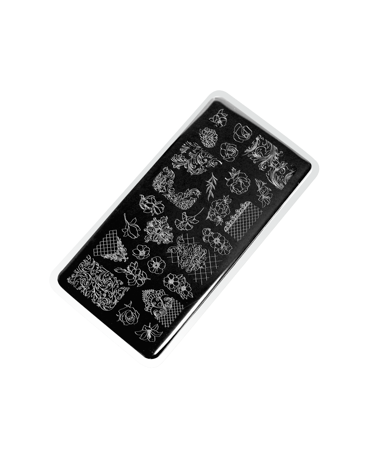 E.MiLac Stamping Plate #09 Flowers & Patterns