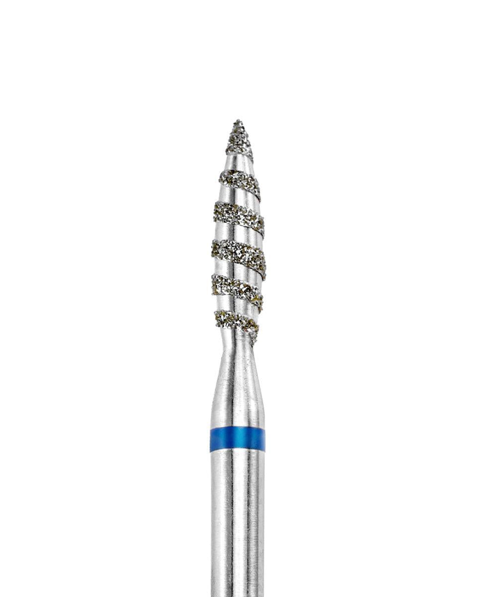 Nail drill bit DARK Tornado 2.3x10 mm (Blue)