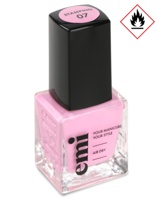 E.MiLac Stamping Polish #07 Pink, 9ml