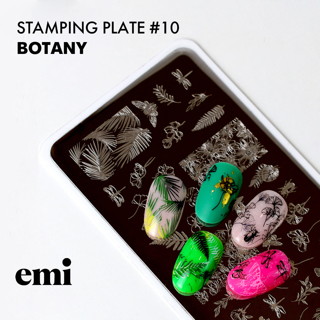 E.MiLac Stamping Plate #10 Botany