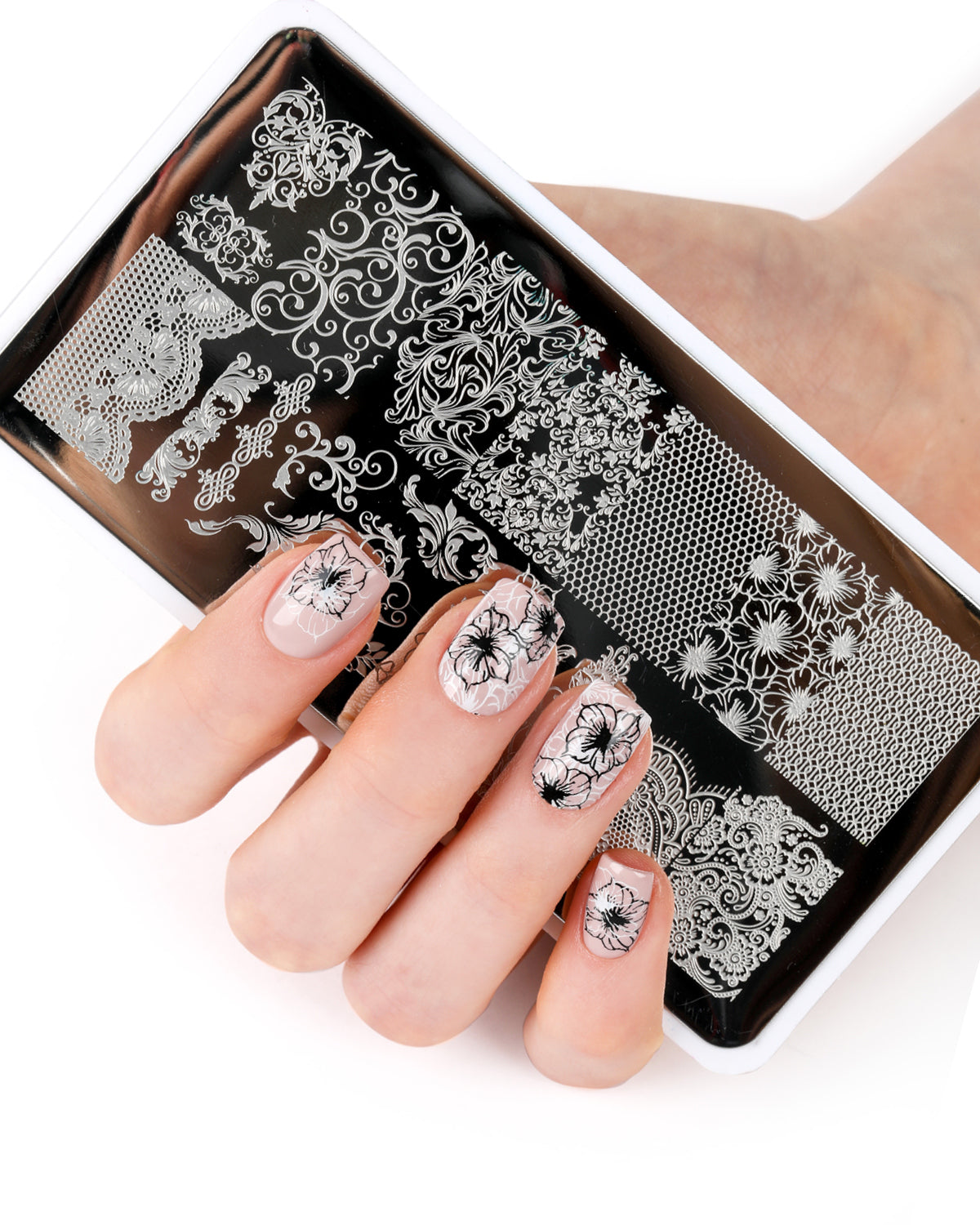 E.MiLac Stamping Plate #04 Lace