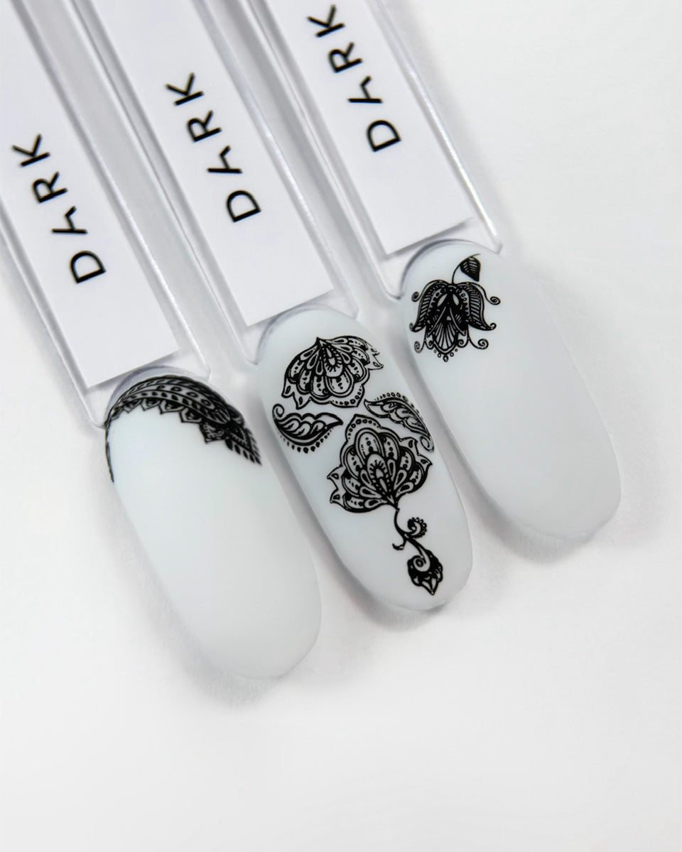 DARK Stamping Polish №01 black STICKY, 10 ml