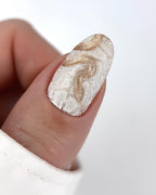 DARK Stamping Polish №02 white STICKY, 10 ml