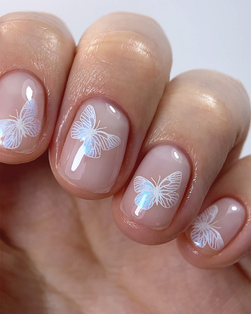 DARK Stamping Polish №02 white STICKY, 10 ml