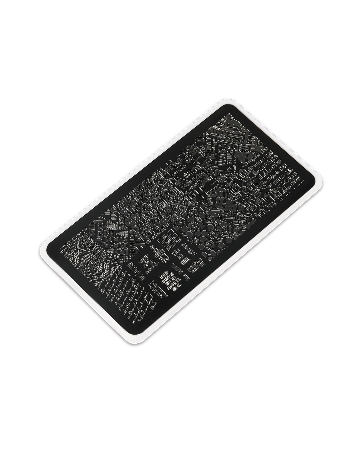 E.MiLac Stamping Plate #07 Text