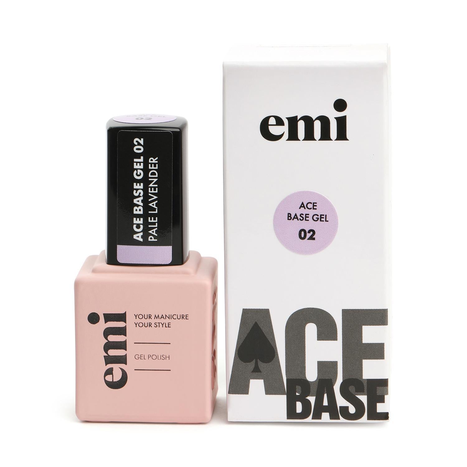 E.MiLac Ace Base Gel #02 Pale Lavender