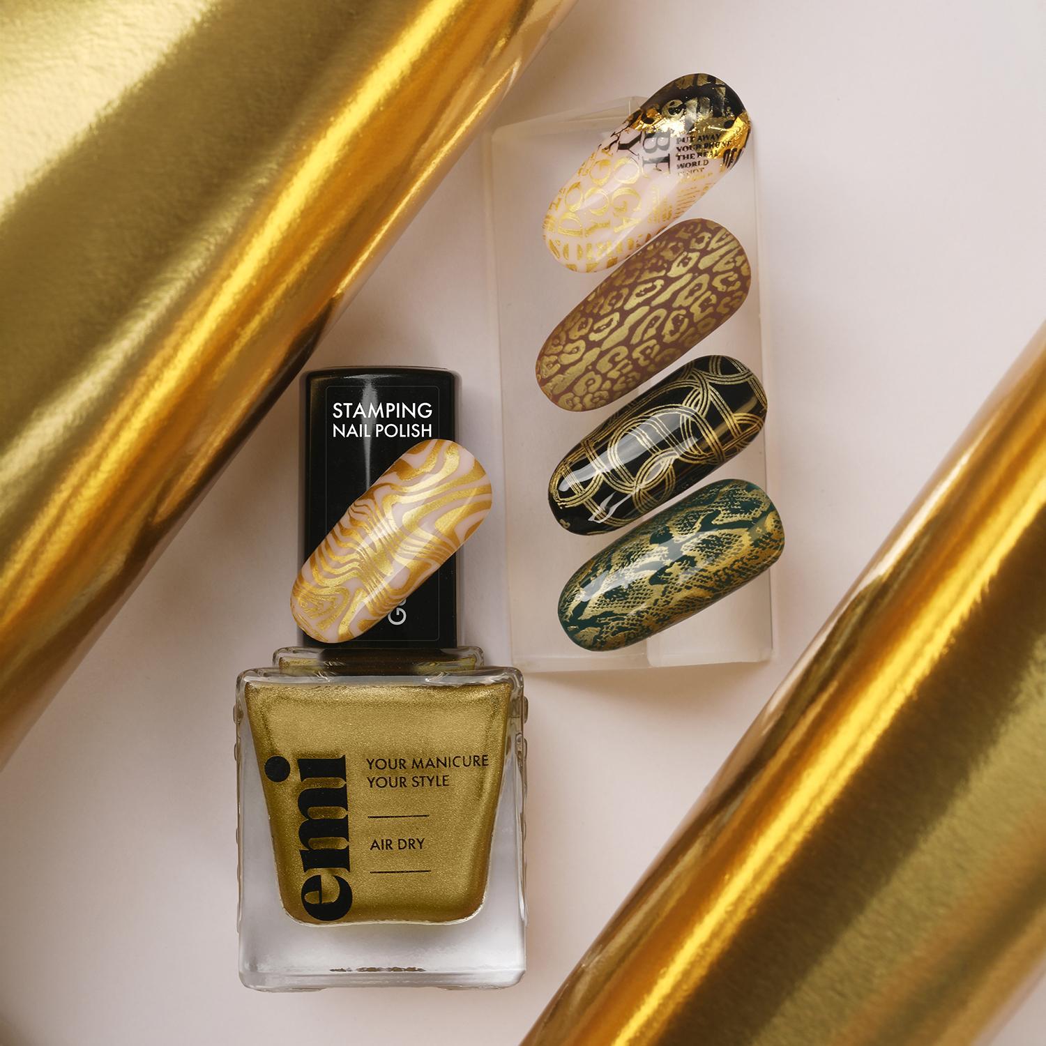 E.MiLac Stamping Polish #13 Gold