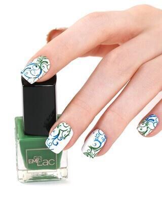 E.MiLac Stamping Polish #04 Green, 9ml