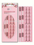 Charmicon 3D Silicone Stickers Lunula #34 Black & White
