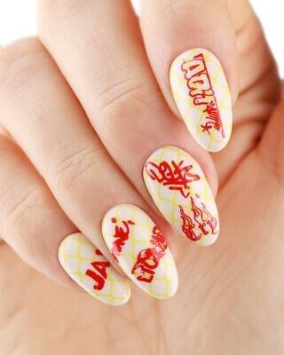 E.MiLac Stamping Polish #06 Red, 9ml