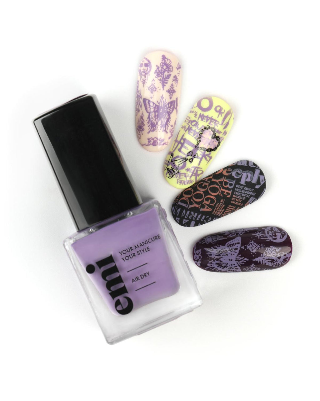 E.MiLac Stamping Polish #11 Violet, 9ml