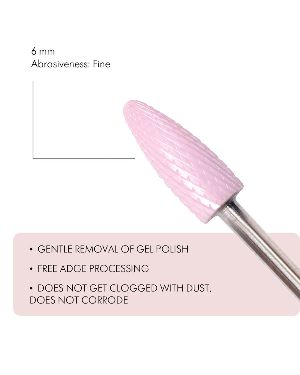 Rotary File - Corn Shaped Ceramic, Fine, 6mm