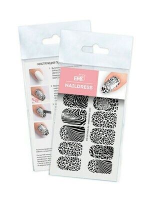 Naildress Slider Design #052 Zebra & Leopard