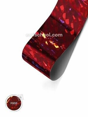 Foil Holographic Red Crystal, 1.5 m