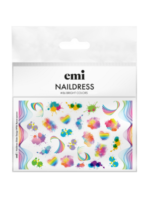 Naildress Slider Design #086 Bright Colors